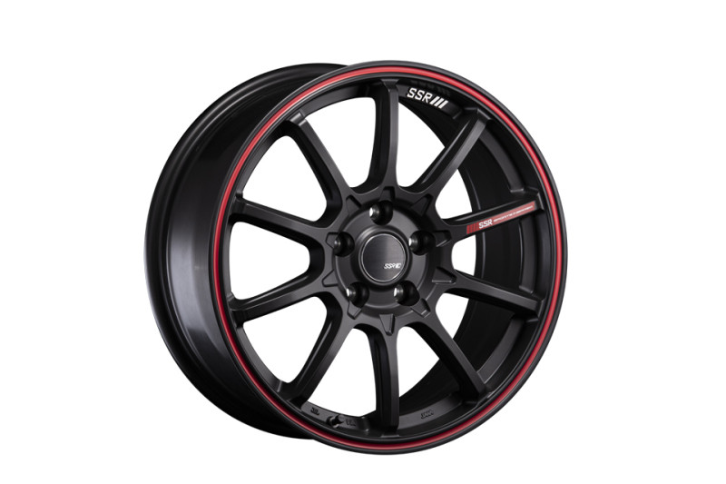 SSR GTV05 5x114.3 19x8.0 Offset 45 Flat Black w/ Red Line - T819800+4505GBR Photo - Primary