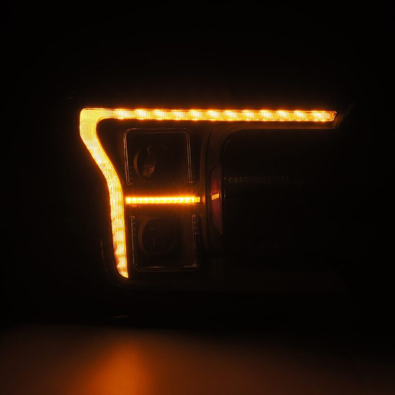AlphaRex 18-20 Ford F-150 (Req. Conv F150 w/Stock LED) LUXX LED Proj HL Blk Actv Lgt Seq Sig SB DRL - 880250 User 3