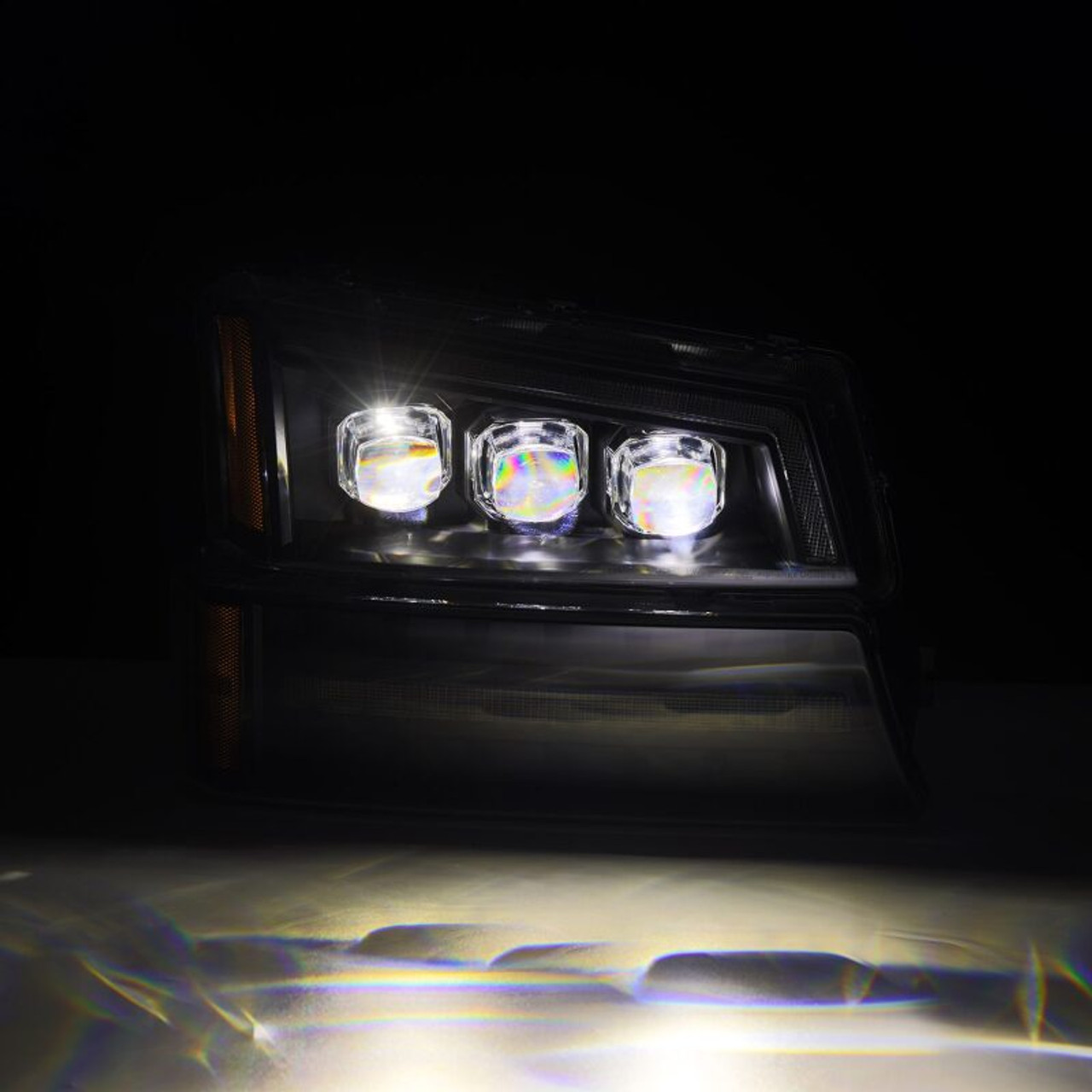 AlphaRex 03-06 Chevy Silverado 1500/2500HD/3500HD/Avalanche Black NOVA LED Proj Headlights - 880256 User 6