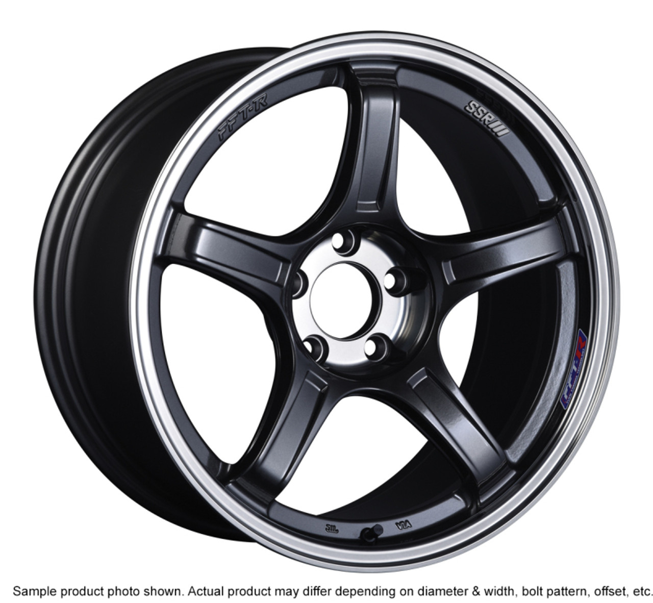 SSR GTX03 18x9.5 5x114.3 12mm Offset Black Graphite Wheel - XC18950+1205GGM