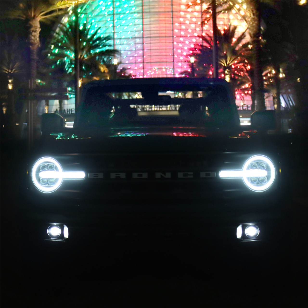AlphaRex 21-23 Ford Bronco NOVA LED Projector Headlights Black - 880260