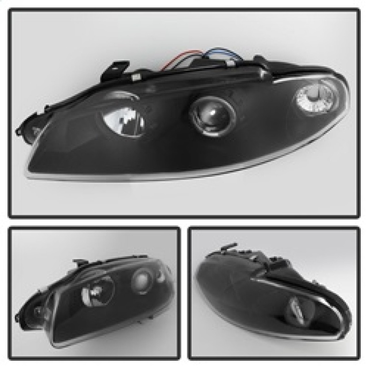 Spyder Mitsubishi Eclipse 97-99 Projector Headlights LED Halo Black High H1 Low H1 PRO-YD-ME97-HL-BK - 5011473