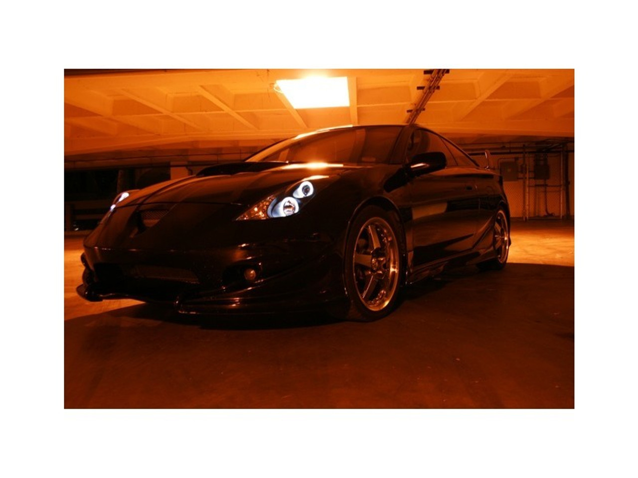 Spyder Toyota Celica 00-05 Projector Headlights LED Halo DRL Blk High H1 Low H1 PRO-YD-TCEL00-LED-BK - 5011848