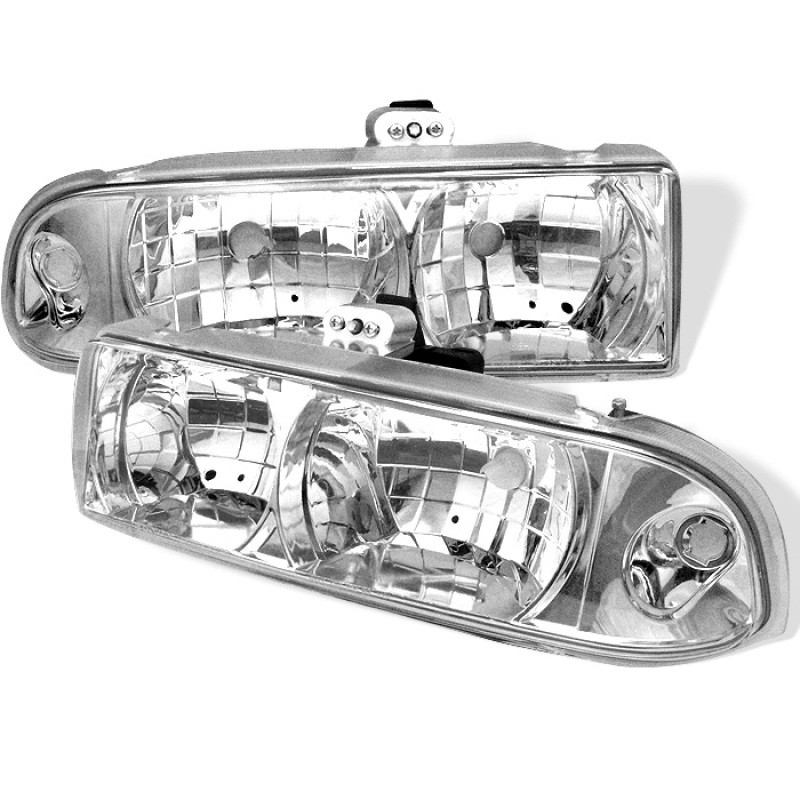 Spyder Chevy S10 98-04/Chevy Blazer 98-05 Crystal Headlights Chrome HD-YD-CS1098-C - 5012432
