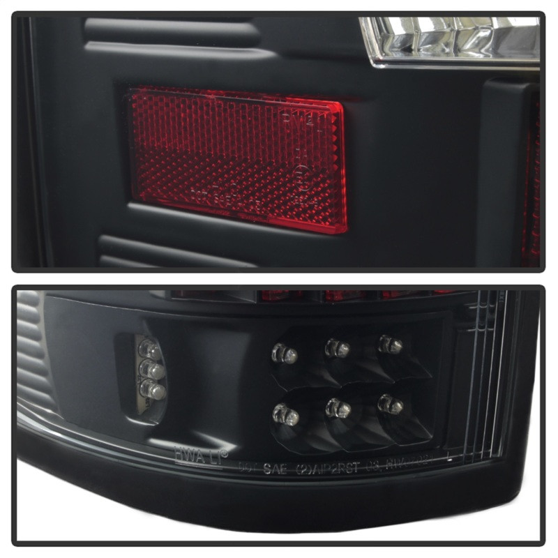 xTune Ford F150 Styleside 04-08 (Not Fit Heritage & SVT) LED Tail Lights Black ALT-ON-FF15004-LED-BK - 5012890