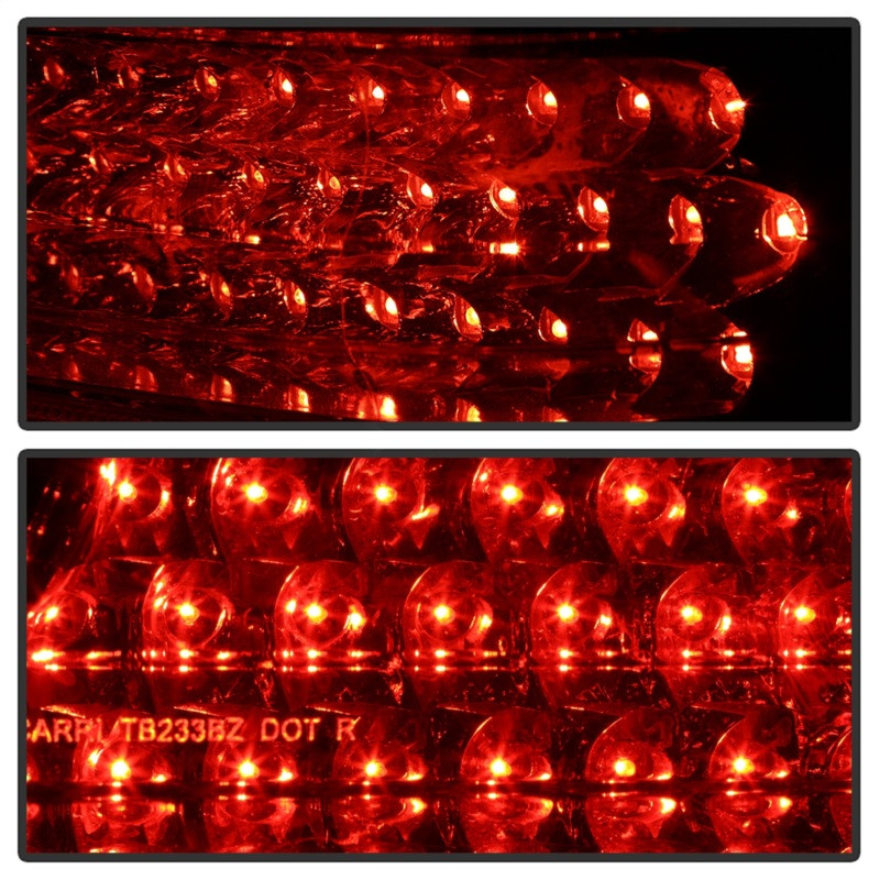 xTune Mercedes Benz W210 E-Class 96-02 LED Tail Lights Red Clear ALT-CL-MBW210-LED-RC - 5020642