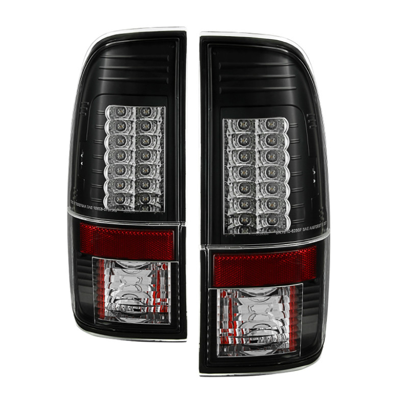Spyder Ford Super Duty 08-15 Version 2 LED Tail Lights Black ALT-YD-FS07-LED-G2-BK - 5029188