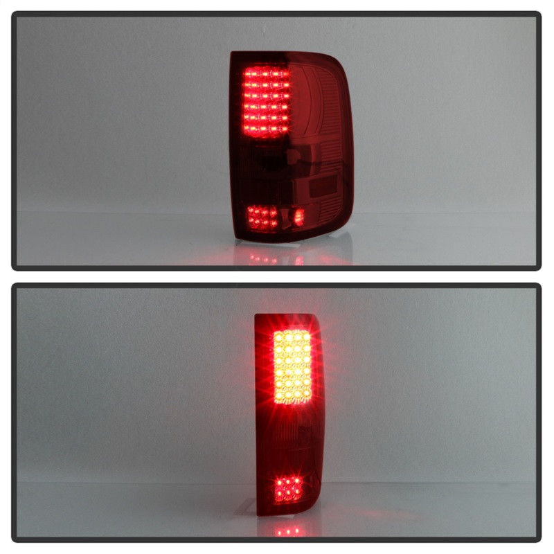 xTune Ford F150 Styleside 04-08 LED Tail Lights Red Clear ALT-ON-FF15004-LED-RC - 5034069