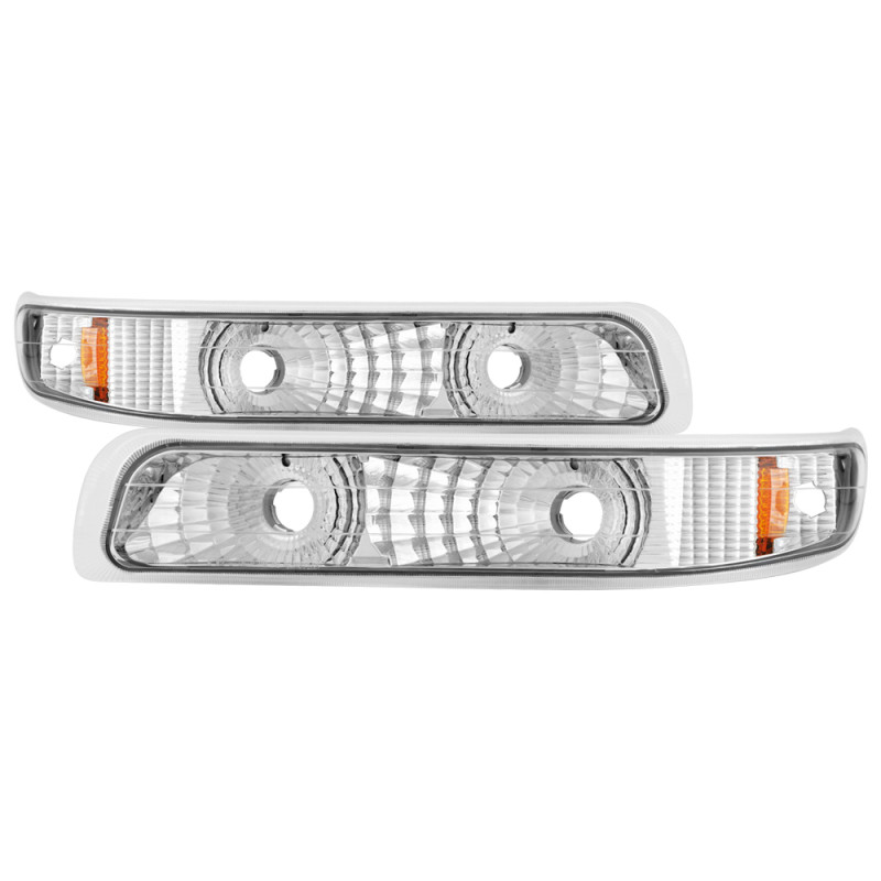 xTune Chevy Silverado 99-02 / Chevy Suburban/Tahoe 00-06 Amber Bumper Lights Euro CBL-JH-CS99-AM-E - 5064295