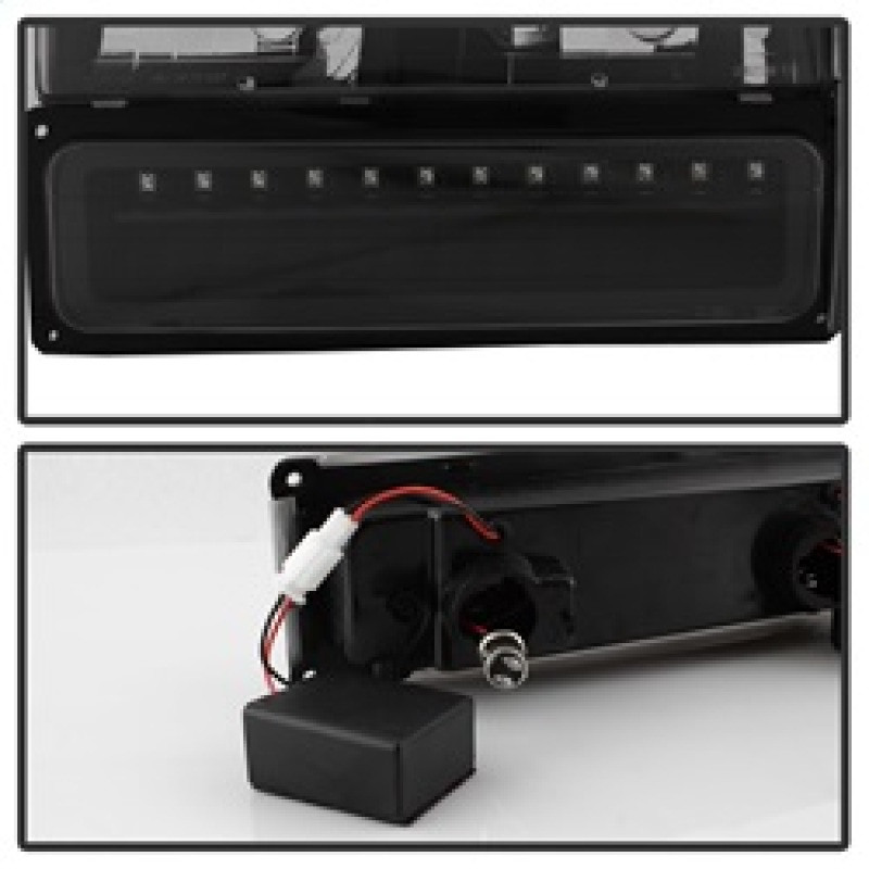 xTune 92-94 Blazer Full Size Corner/LED Bumper Headlights Black HD-JH-CCK88-LED-AM-BK-SET - 5069542
