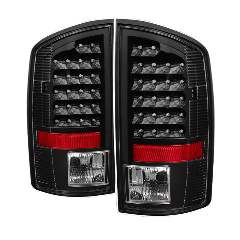 xTune Dodge Ram 07-08 1500 / Ram 07-09 2500/3500 LED Tail Lights Black ALT-JH-DR07-LED-BK - 5073013