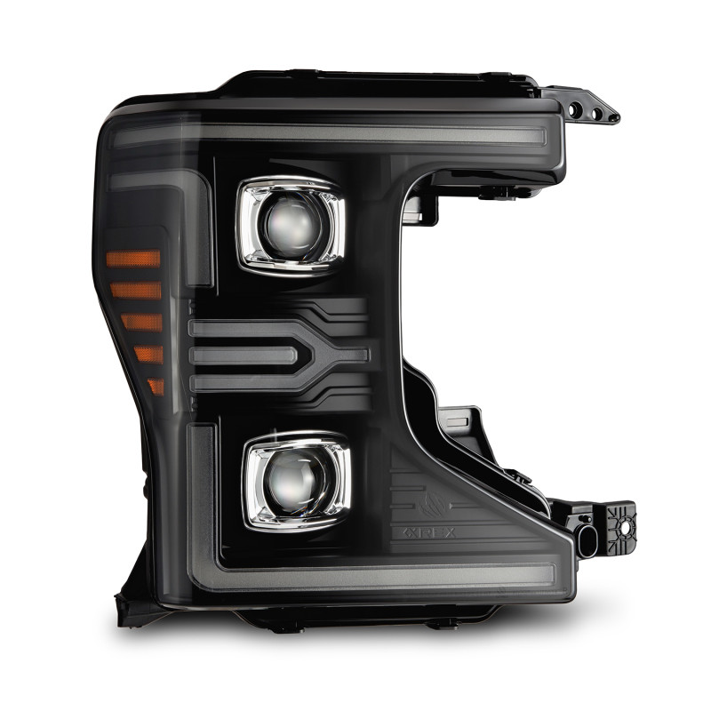 AlphaRex 20-22 Ford F-250/350/450/550 SD LUXX-Series LED Proj Headlights Bk w/Acv Light SS & SBDRL - 880341 Photo - Primary