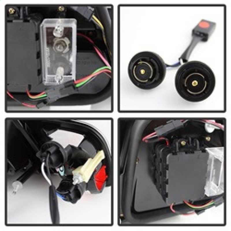 Spyder 04-06 BMW E46 2Dr (Coupe ONLY No Conv.) Lgtbar Styl LED Tail Lghts Blk ALT-YD-BE4604-LBLED-BK - 5076564