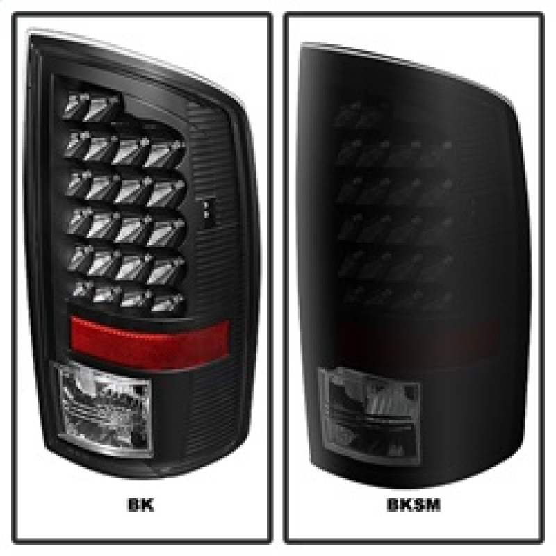 xTune Dodge Ram 02-06 1500 / Ram 2500/3500 03-06 LED Tail Light Black Smoke ALT-JH-DR02-LED-BKSM - 5077509