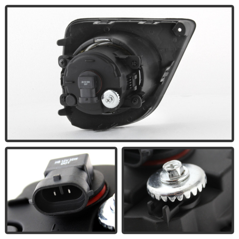 Spyder Honda Accord 2013-2015 2Dr OEM Fog Lights W/Switch- Clear FL-HA2013-2D-C - 5079855