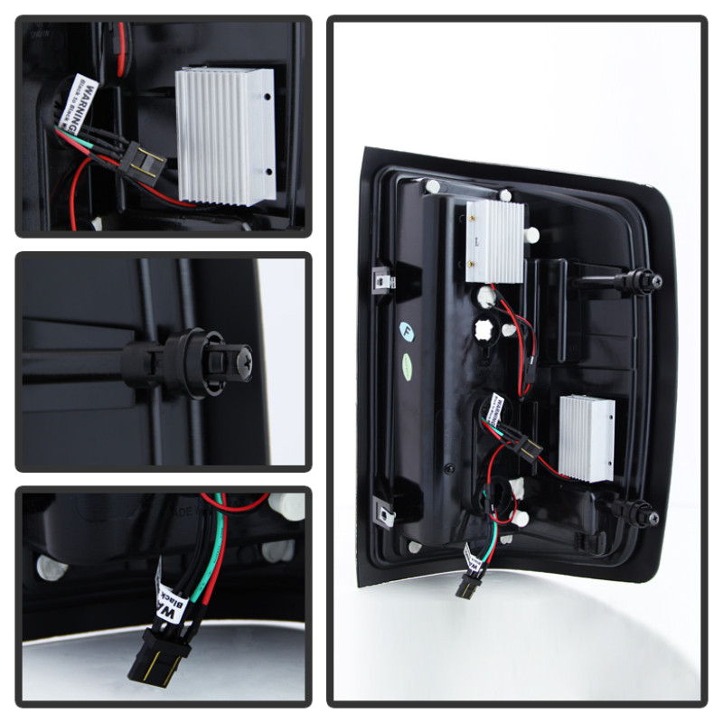 Spyder Chevy 1500 14-16 Light Bar LED Tail Lights Red Clear ALT-YD-CS14-LBLED-RC - 5080011