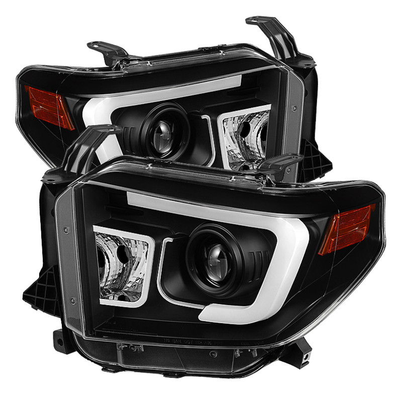 Spyder Toyota Tundra 2014-2016 Projector Headlights Light Bar DRL Black PRO-YD-TTU14-DRL-BK - 5080158