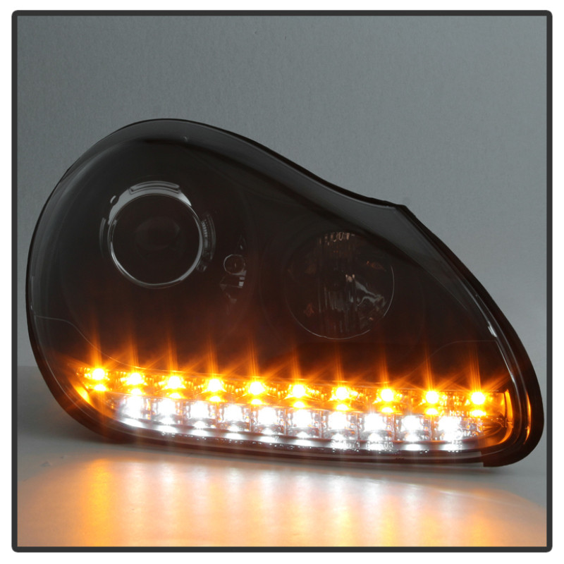 Spyder Porsche Cayenne 03-06 Projector Xenon/HID Model- DRL LED Blk PRO-YD-PCAY03-HID-DRL-BK - 5080967