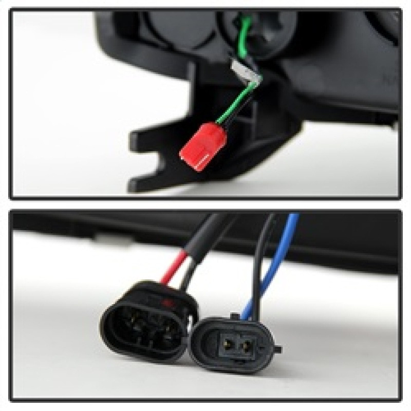 Spyder 07-14 Chevy Suburban/1500/2500/Tahoe V2 Projector Headlights Blk PRO-YD-CSUB07V2-DRL-BK - 5082565