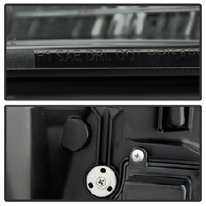 Spyder 07-14 Chevy Suburban/1500/2500/Tahoe V2 Projector Headlights Smoke PRO-YD-CSUB07V2-DRL-SM - 5082589