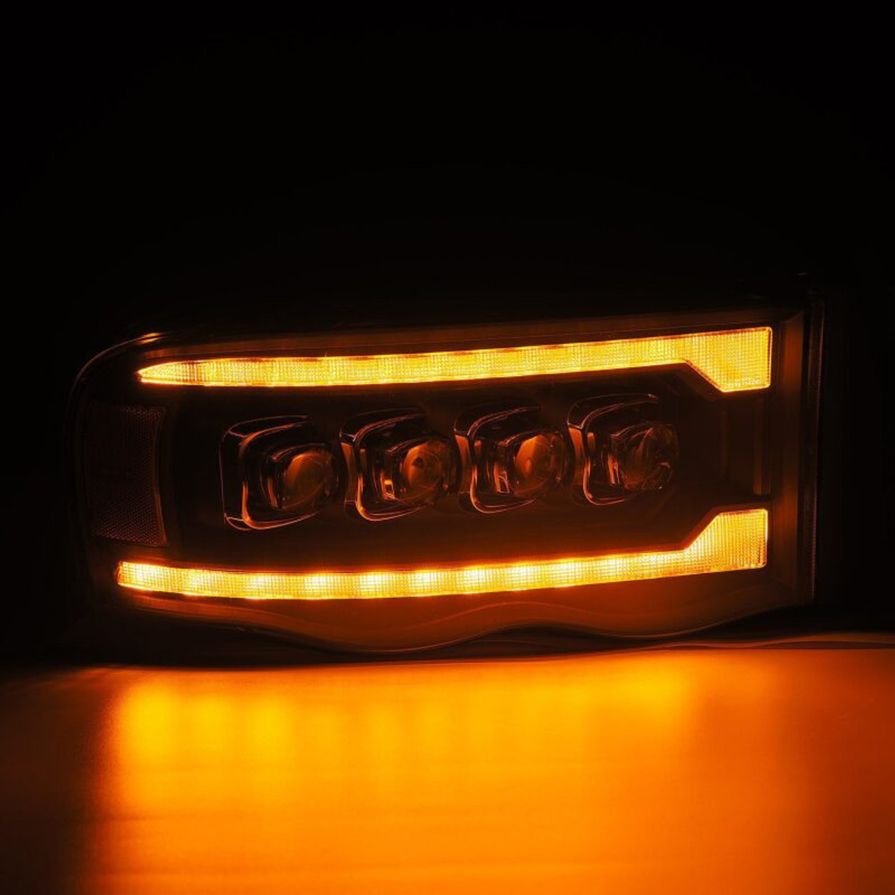 AlphaRex 02-05 Dodge Ram 1500 NOVA LED Proj Headlights Plank Style Blk w/Activ Light/Seq Signal - 880564 User 5