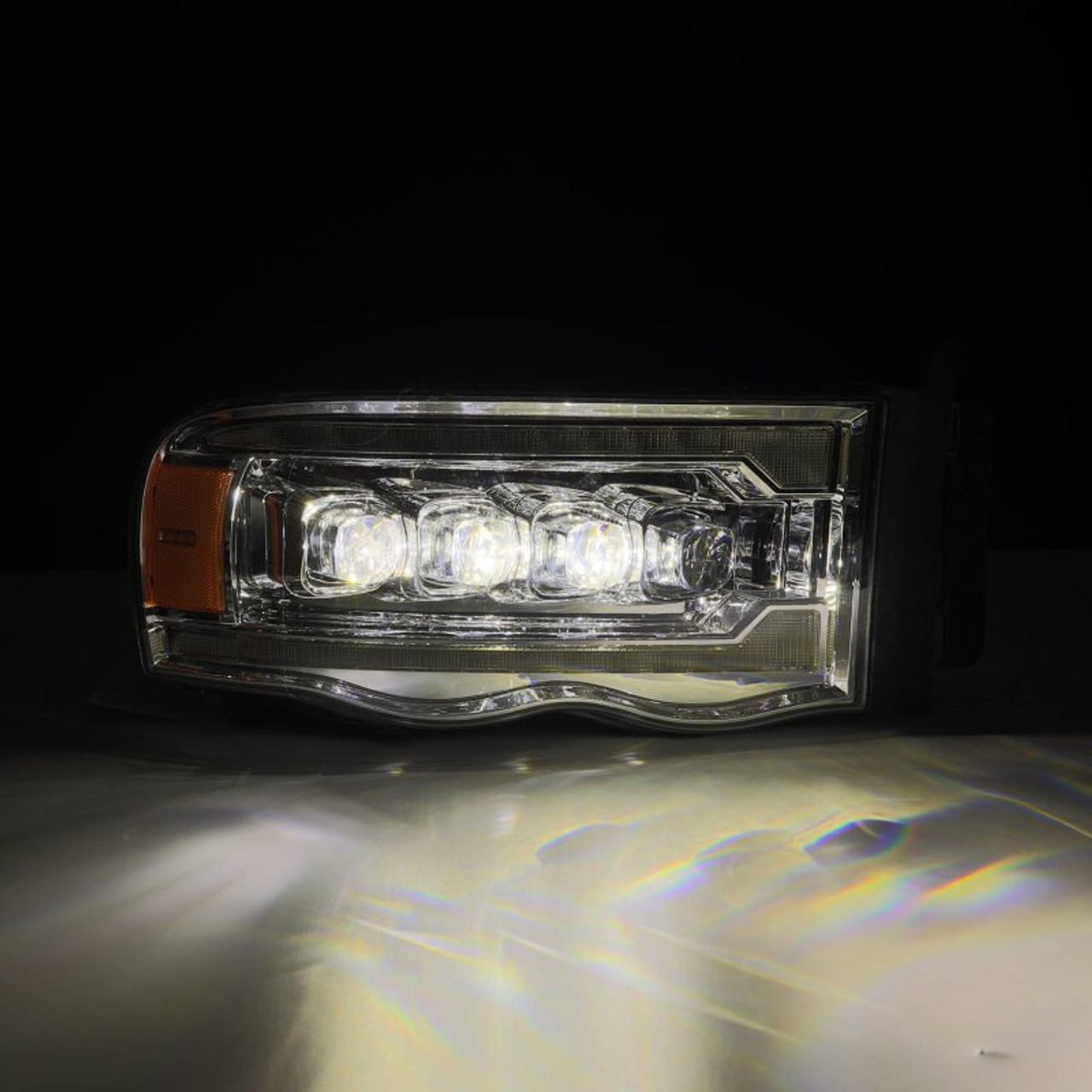 AlphaRex 02-05 Dodge Ram 1500 NOVA LED Proj Headlights Plank Style Chrome w/Activ Light/Seq Signal - 880565 User 2