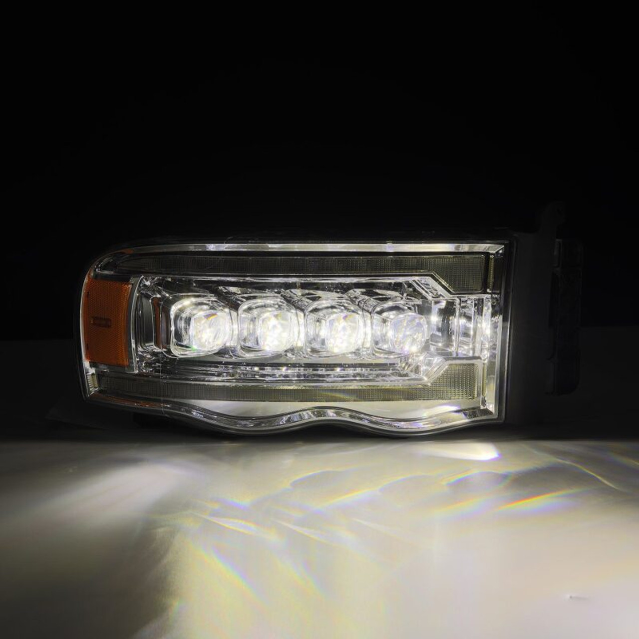 AlphaRex 02-05 Dodge Ram 1500 NOVA LED Proj Headlights Plank Style Chrome w/Activ Light/Seq Signal - 880565 User 3