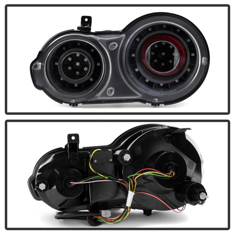 Spyder 09-15 Nissan GTR LED Tail Lights Black ALT-YD-NGTR09-LED-BK - 5083265