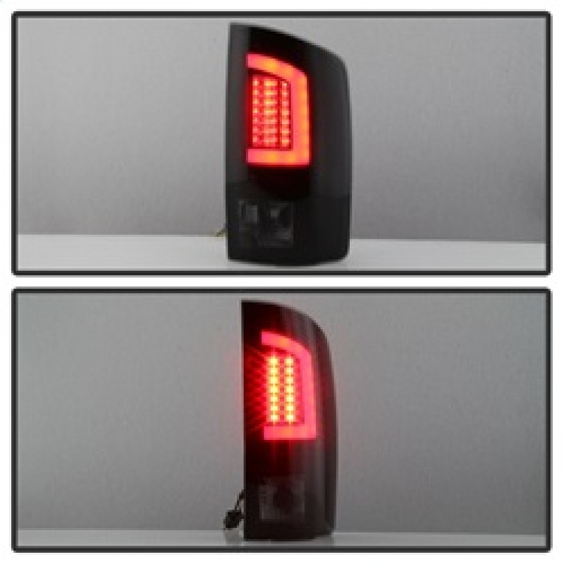 Spyder 02-06 Dodge Ram 1500 V3 Light Bar LED Tail Light - Blk Smoke (ALT-YD-DRAM02V3-LBLED-BSM) - 5084125