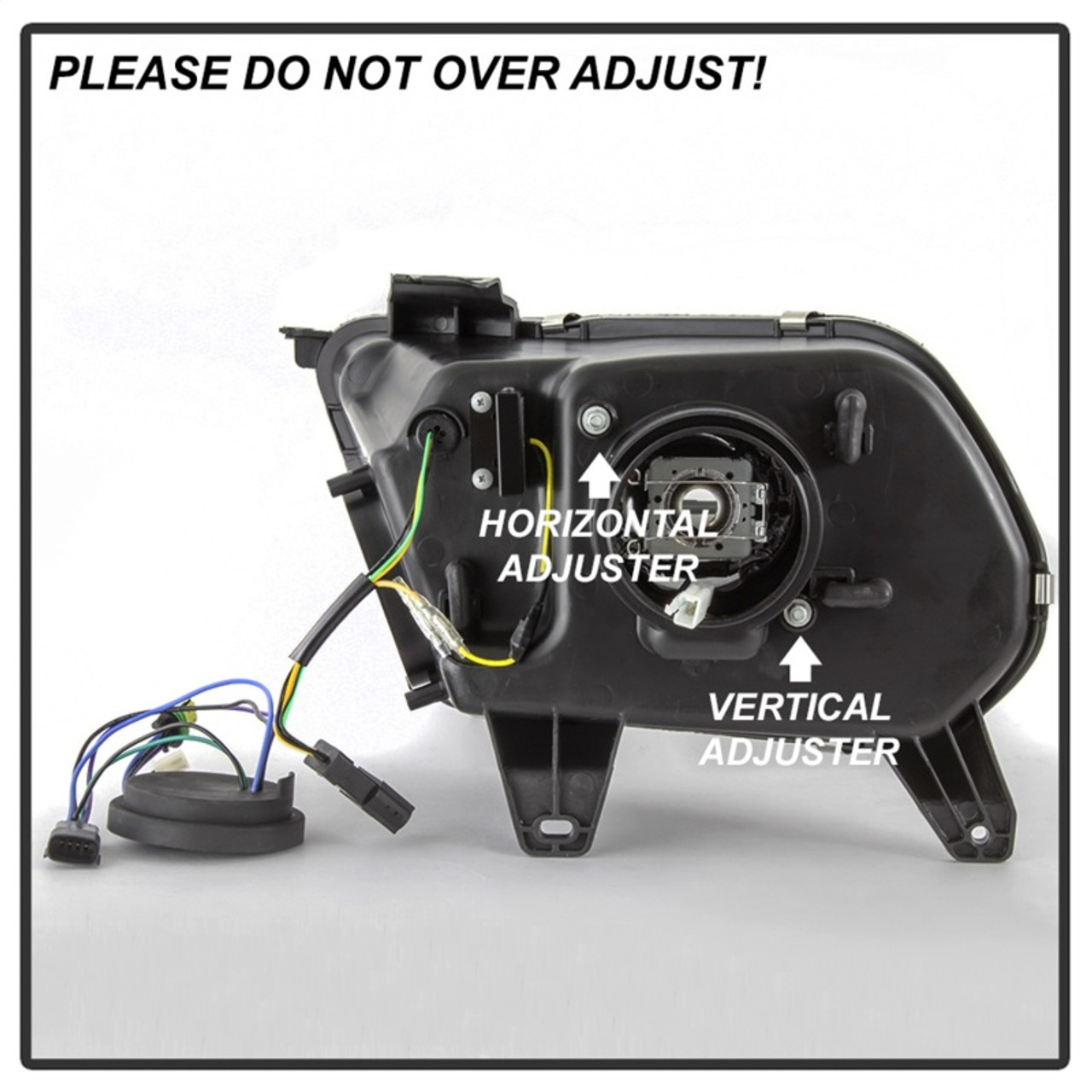 Spyder Ford Mustang 10-13 Projector Headlights - HID Model Only - Black PRO-YD-FM2010V2-HID-BK - 5084569