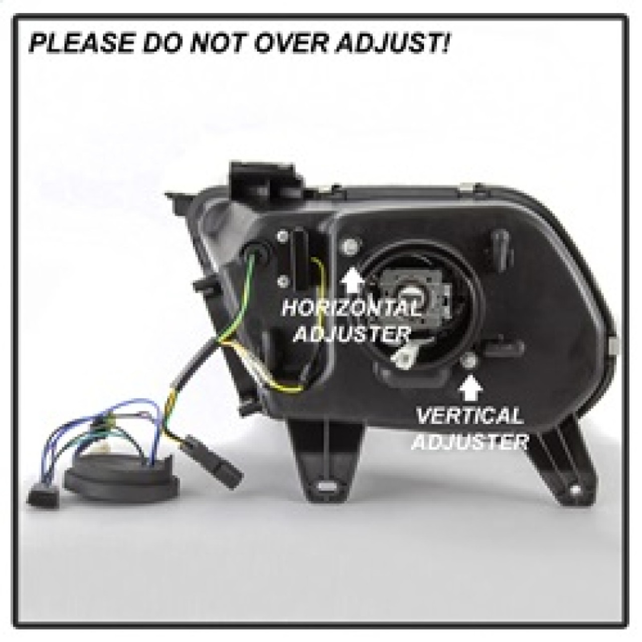 Spyder Ford Mustang 10-13 Projector Headlights - HID Model Only - Black PRO-YD-FM2010V2-HID-BK - 5084569