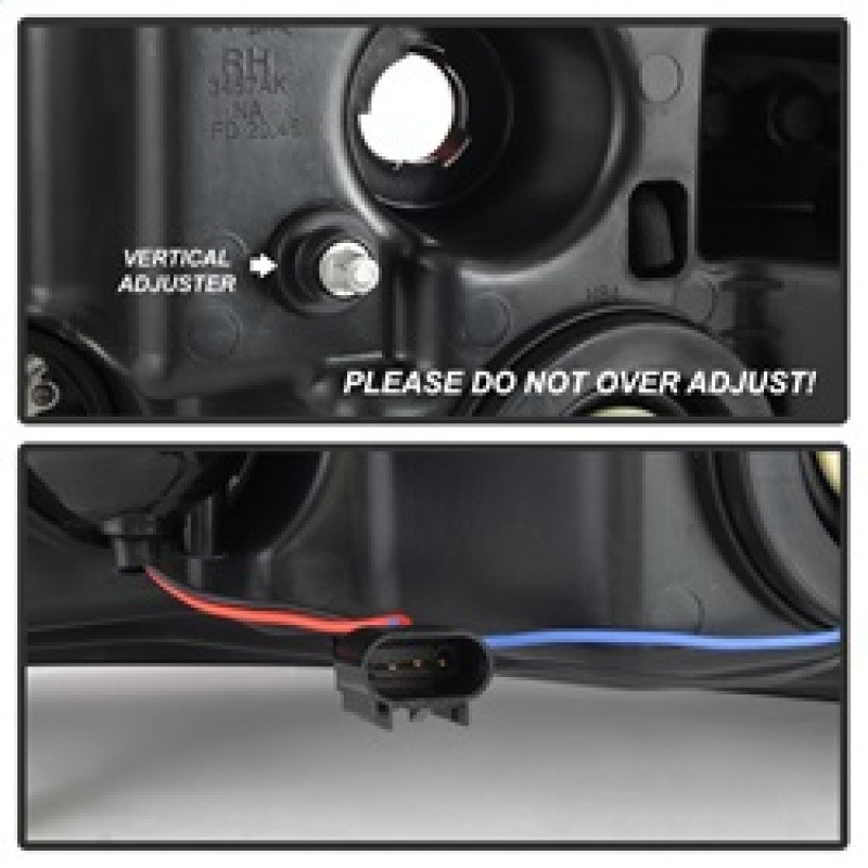 Spyder 04-08 Ford F-150 Light Bar Projector Headlights - Chrome (PRO-YD-FF15004V2-LB-C) - 5084637