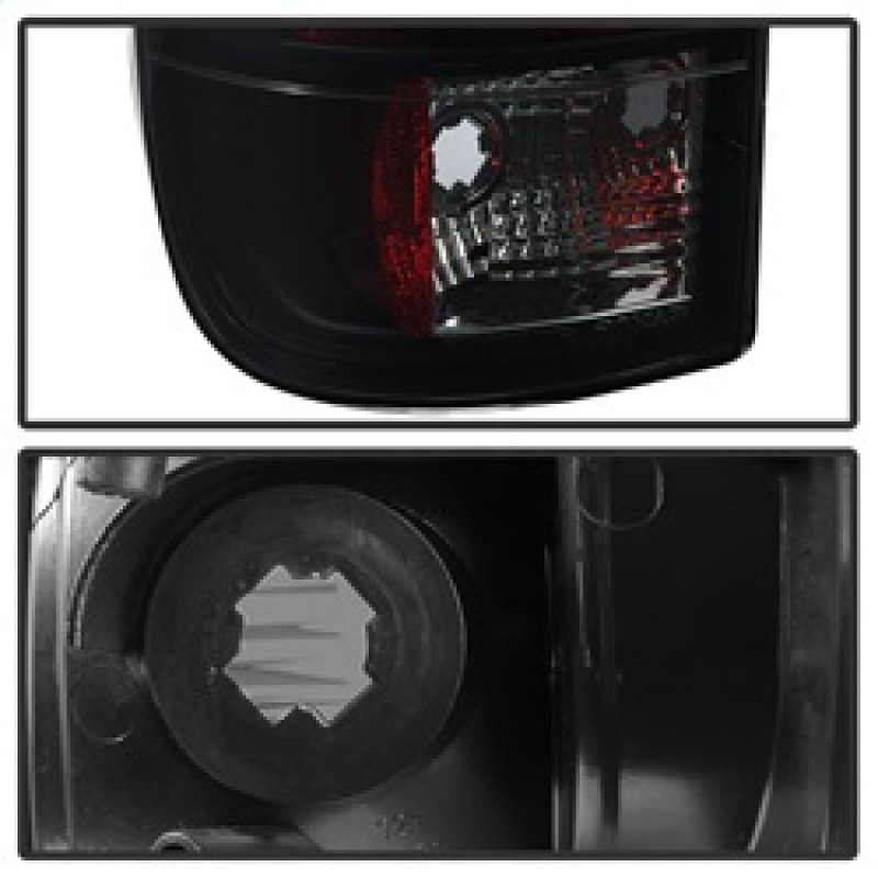 Spyder 08-16 Ford Super Duty F-250 V3 Light Bar LED Tail Lights - Blk Smoke ALT-YD-FS07V3-LBLED-BSM - 5084729