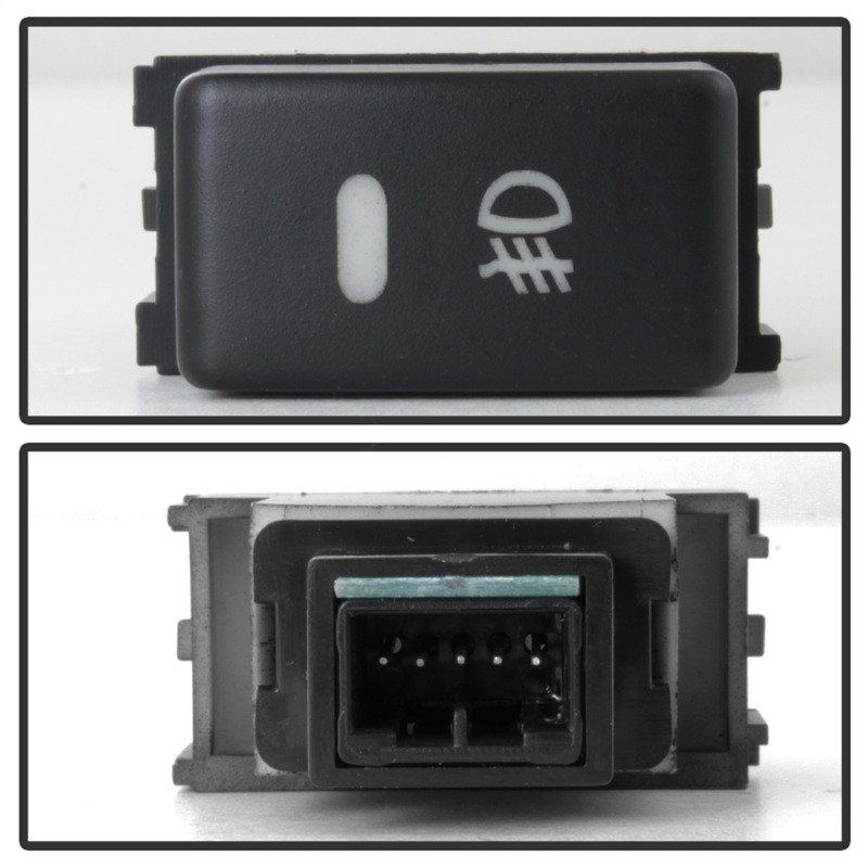 Spyder 05-16 Nissan Frontier Metal Chrome Bumper ONLY OEM Fog Lights w/Switch - Clear (FL-NF05-M-C) - 5084972