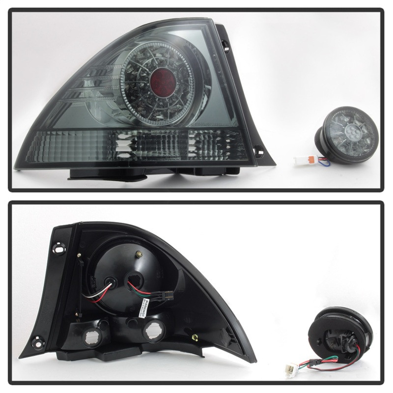 Spyder 01-03 Lexus IS300 LED Tail Lights w/Inner Trunk Lights - Smoke (ALT-YD-LIS300-LED-SET-SM) - 5085054
