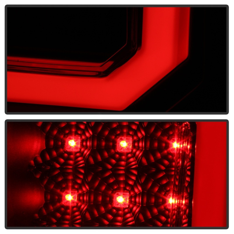 Spyder 07-13 Toyota Tundra V2 Light Bar LED Tail Lights - Smoke ALT-YD-TTU07V2-LB-BSM - 5085443