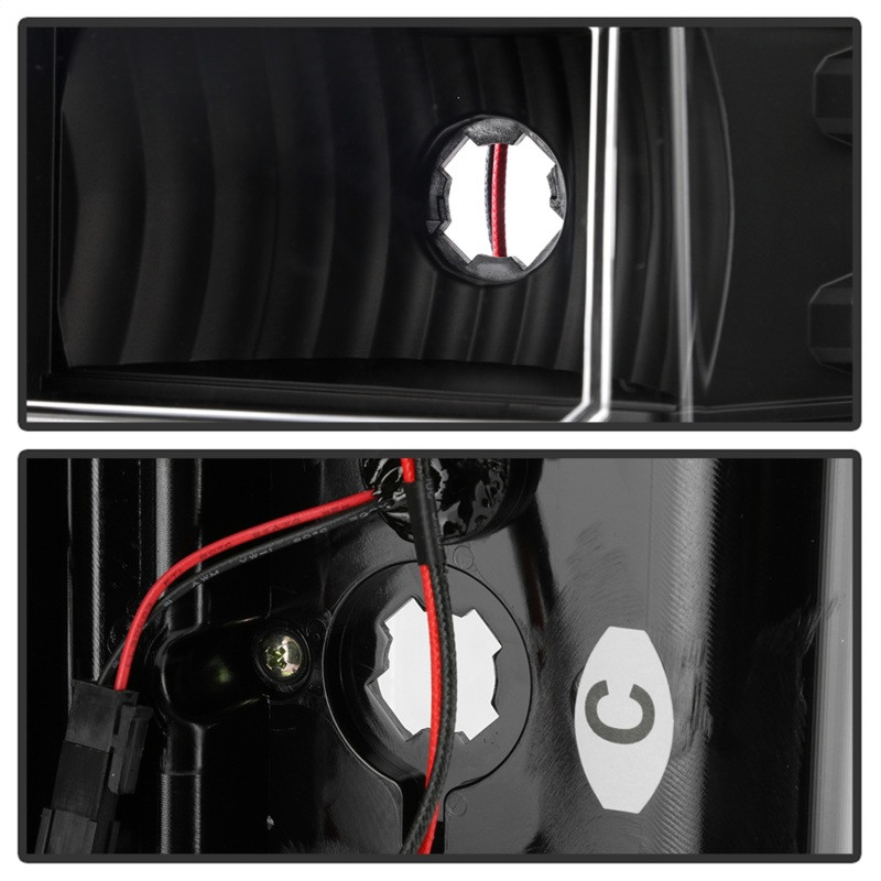 Spyder Chevy 1500 14-16 Light Bar LED Tail Lights All Blk ALT-YD-CS14-LBLED-BKV2 - 5085856