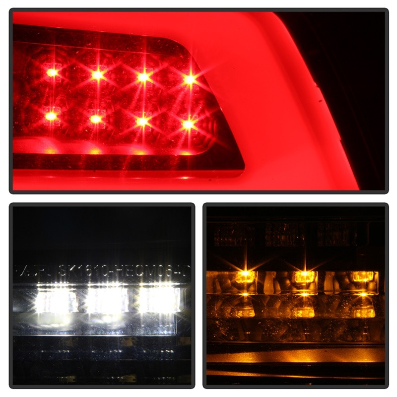 Spyder 08-09 Pontiac G8 Version 2 Light Bar LED Tail Lights - Black - ALT-YD-PG808V2-LB-BK - 5086068