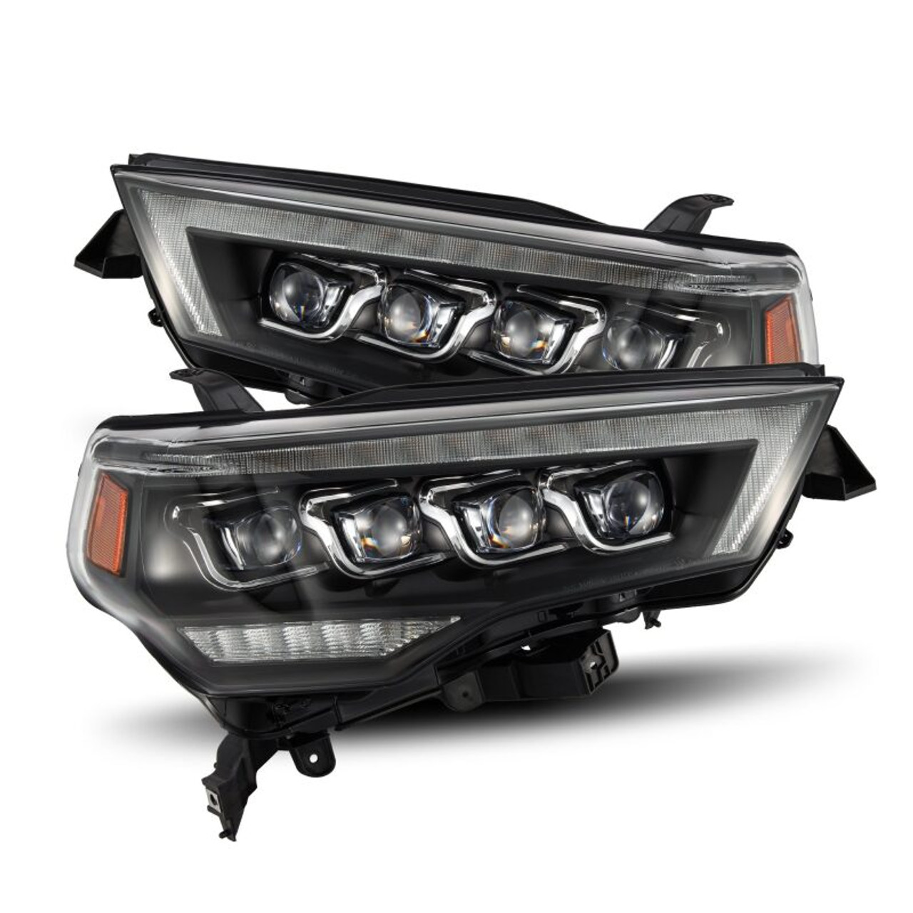 AlphaRex 14-22 Toyota 4Runner (2021 Req. Conv) NOVA LED Proj HL Blk w/Actv Light & Seq. Sig + SB DRL - 880808 Photo - Primary