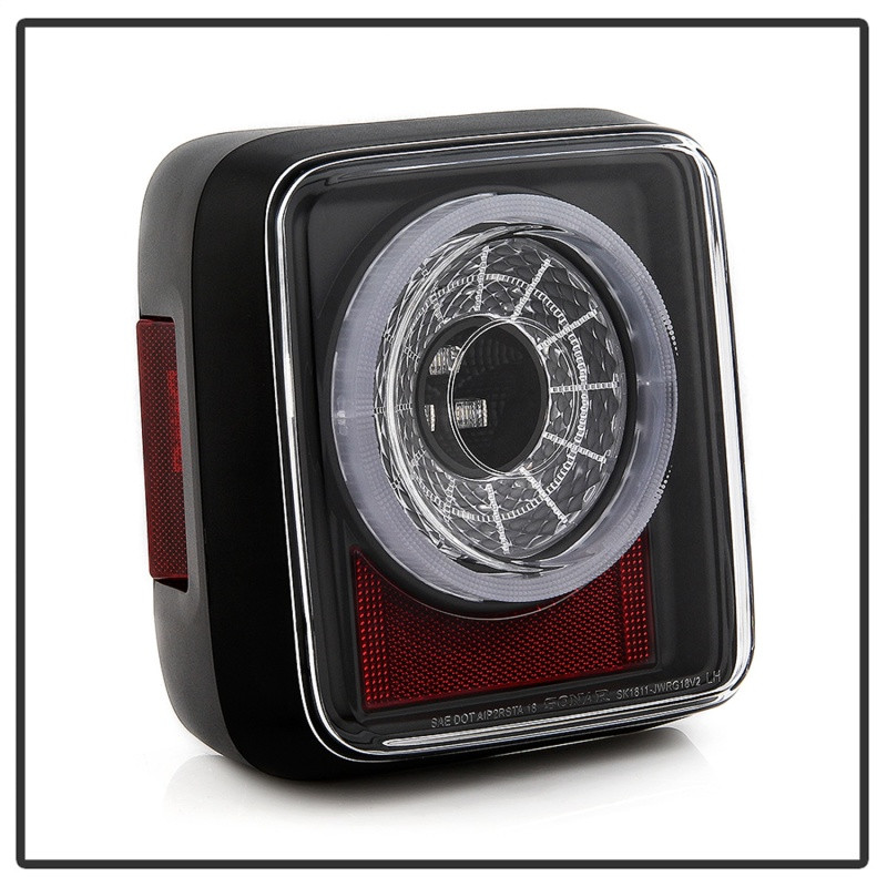 Spyder 19-20 Jeep Wrangler - Full LED Tail Lights - Seq Turn Signal - Black ALT-YD-JW19-SEQ-BK - 5086174