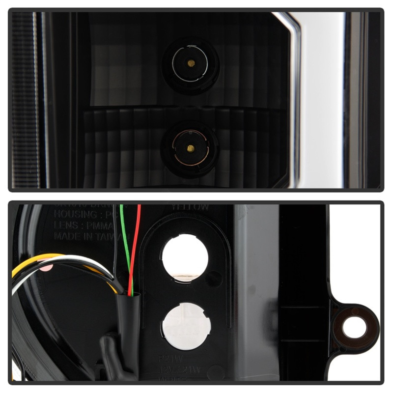 Spyder 04-09 Dodge Durango LED Tail Lights - Black ALT-YD-DDU04-LED-BK - 5086532