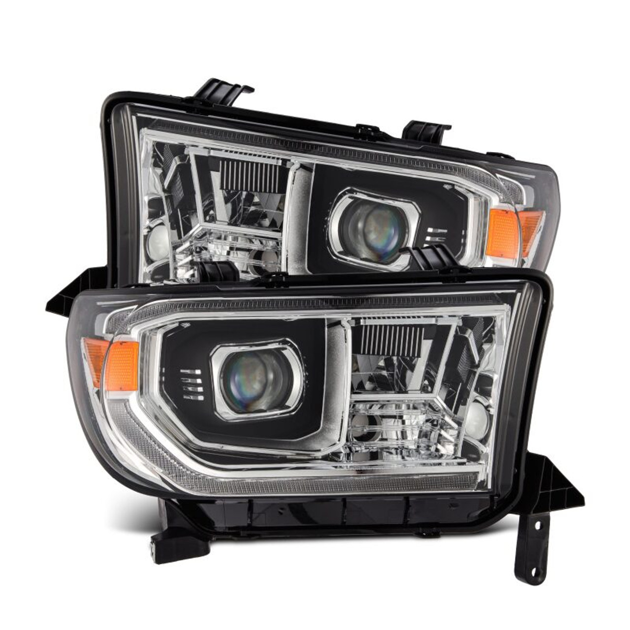 AlphaRex 07-13 Toyota Tundra / 08-17 Sequoia LUXX LED Proj HL Chrome w/Actv Light / Seq. Sig + DRL - 880824 Photo - Primary