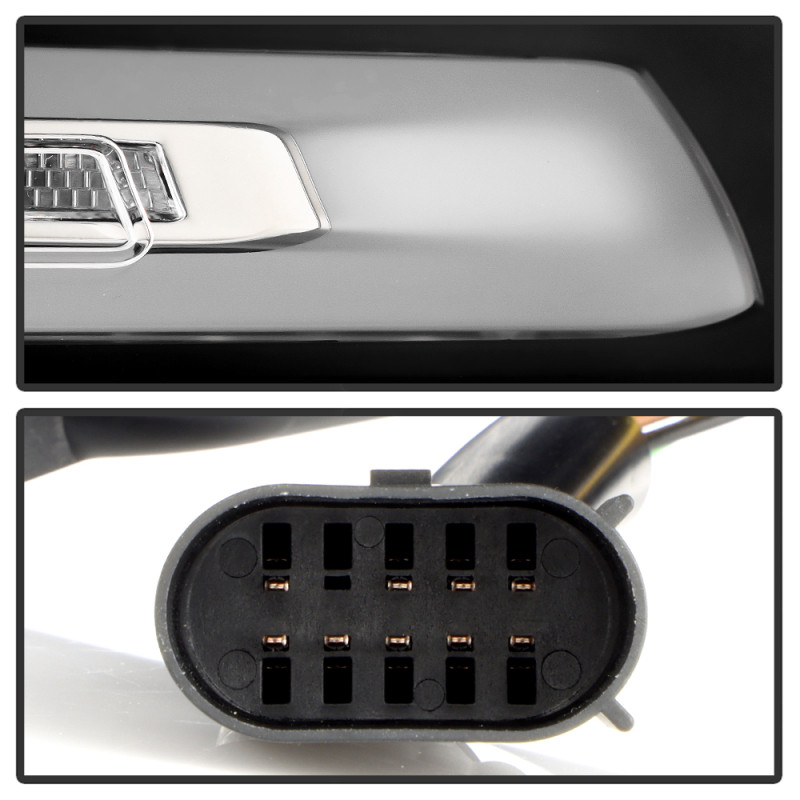 Spyder Porsche Cayenne 958 11-14 LED Tail Lights - Sequential Signal - Black - 5086853