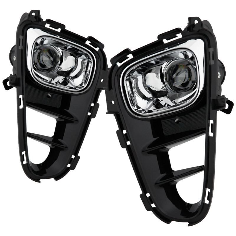 Spyder Kia Picanto 2018-2020 OEM Fog Lights W/Universal Switch - 9006(Included) - Clear - 5087058