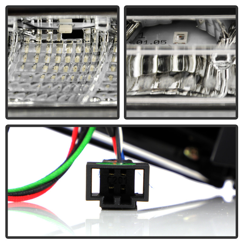 Spyder 13-16 Audi A4 4DR LED Tail Lights LED Clear Reverse Lights - Black ALT-YD-AA413-SEQ-BK - 5087171