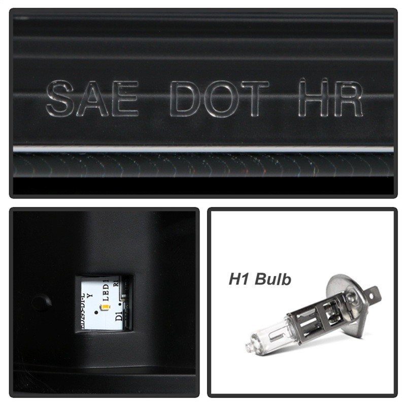 Spyder 05-07 Ford F250/350/450 Super Duty Projector LED Black PRO-YD-FS05V2PL-BK - 5087911