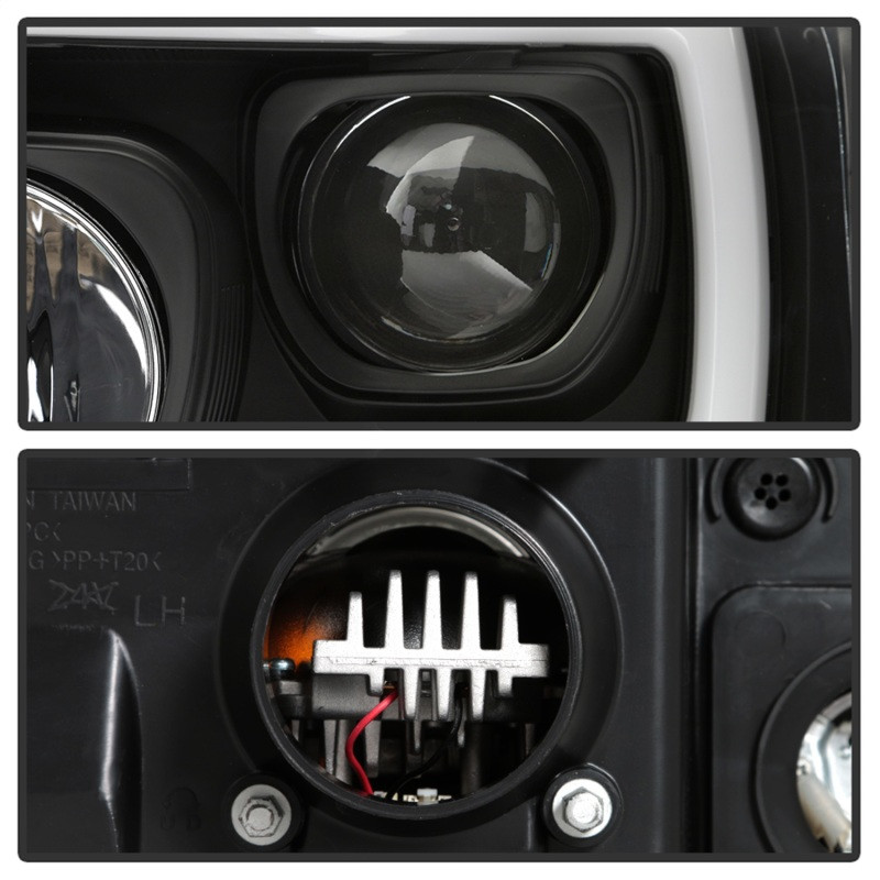 Spyder 05-07 Ford F250/350/450 Super Duty Projector LED Black PRO-YD-FS05V2PL-BK - 5087911