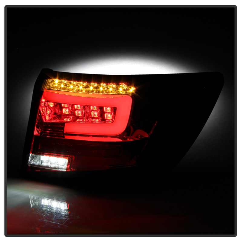 Spyder 08-11 Subaru Impreza WRX 4DR LED Tail Lights - Red Clear ALT-YD-SI084D-LED-RC - 5087973