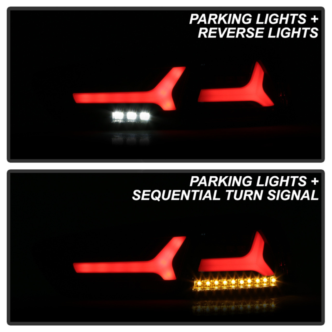 Spyder Mitsubishi Lancer/Evolution X 08-14 V2 LED Tail Lights - Black ALT-YD-ML08V2-SEQ-BK - 5088130