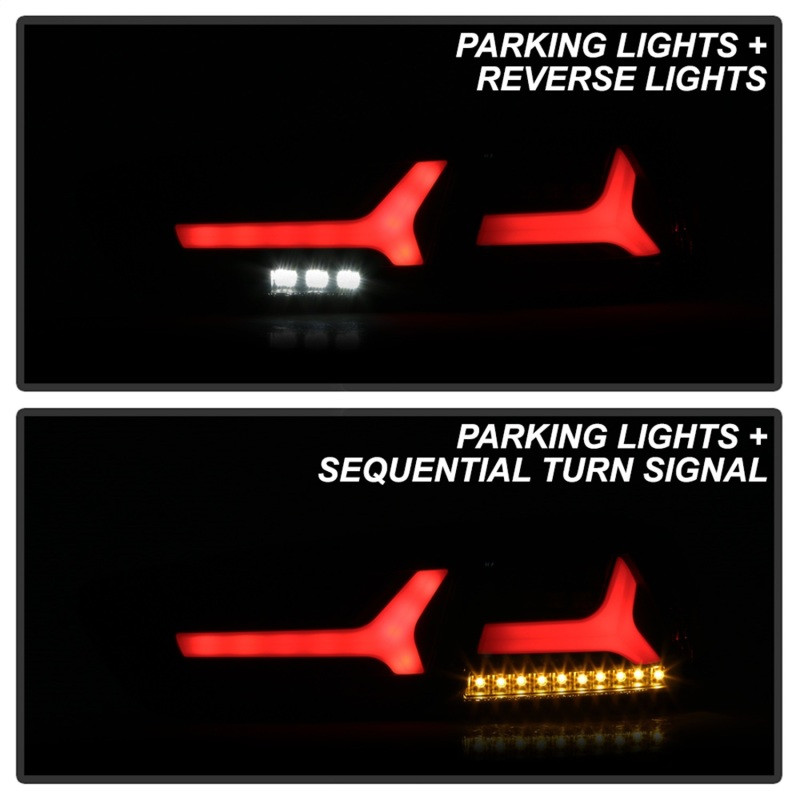 Spyder Mitsubishi Lancer/Evolution X 08-14 V2 LED Tail Lights - Black Smoke ALT-YD-ML08V2-SEQ-BSM - 5088147